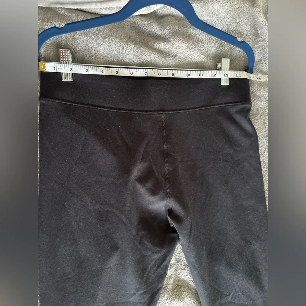 Nike Black Leggings with White Logo Women’s size L - Picture 5 of 6